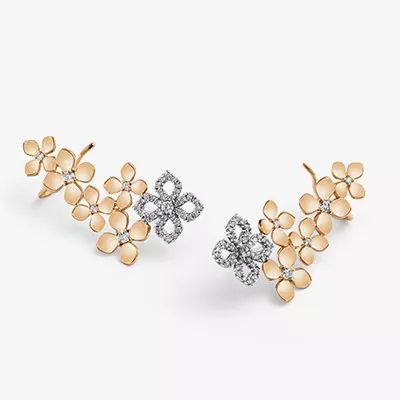 Brincos do tipo earcuff e earhook  