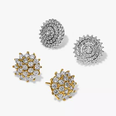 Brincos do tipo studs e solitários  